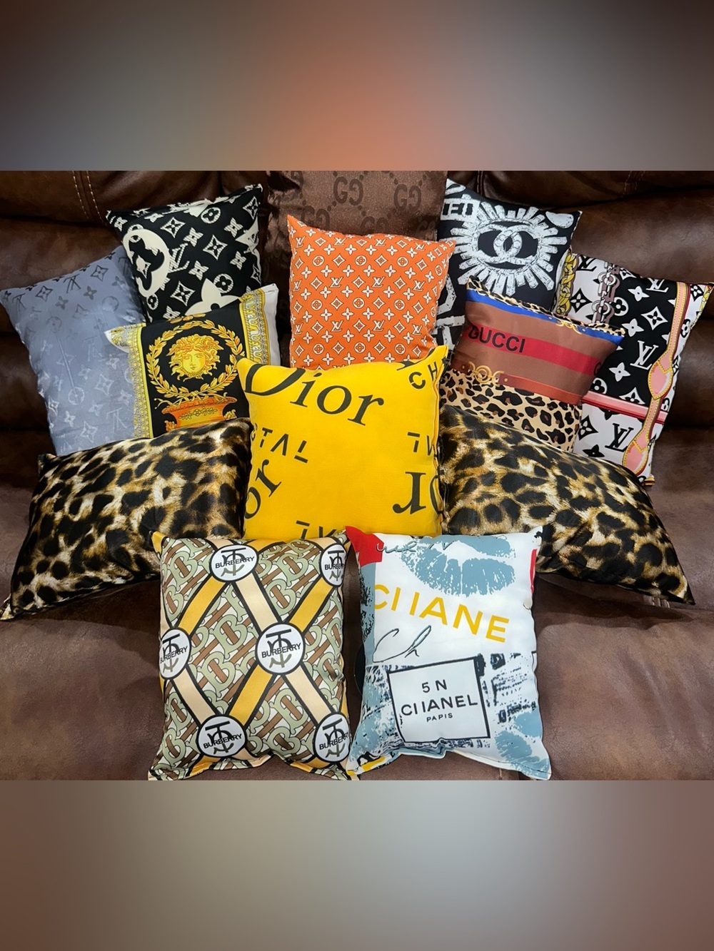 Boujie Bag Pillows -Medium Set of 2 (Choose Your Print)Please read description. - Picture 5 of 17
